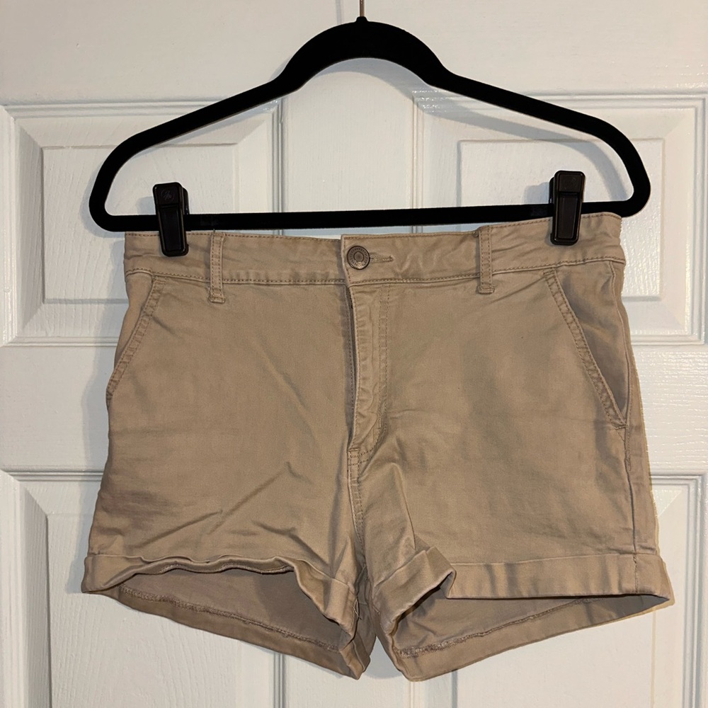 Stretch Khaki Shorts - Size 12